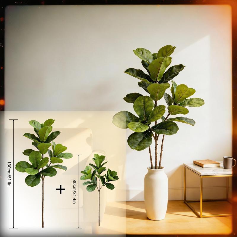 Large Artificial Fiddle Leaf F - Ficus Lyrata Tree 评论和价格
