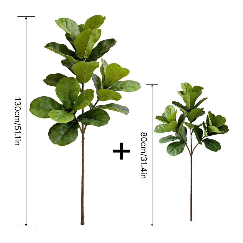 Large Artificial Fiddle Leaf F - Ficus Lyrata Tree 评论和价格