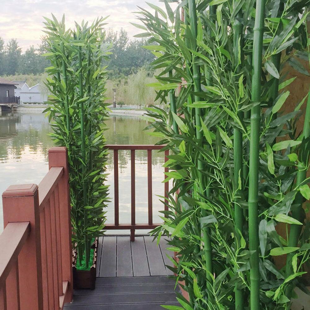 10pcs Artificial Green Bamboo  - Ficus Lyrata Tree 评论和价格