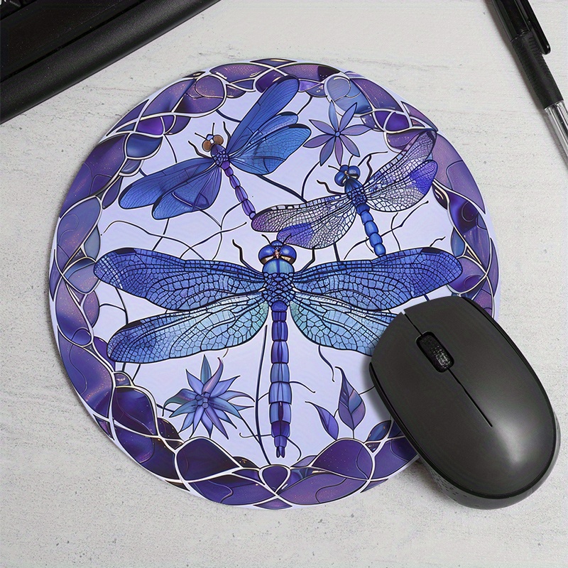 Purple dragonfly patterned rou - Tradescantia Purple 评论和价格