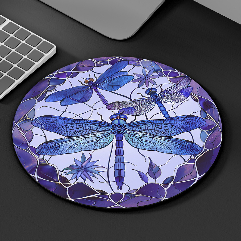 Purple dragonfly patterned rou - Tradescantia Purple 评论和价格