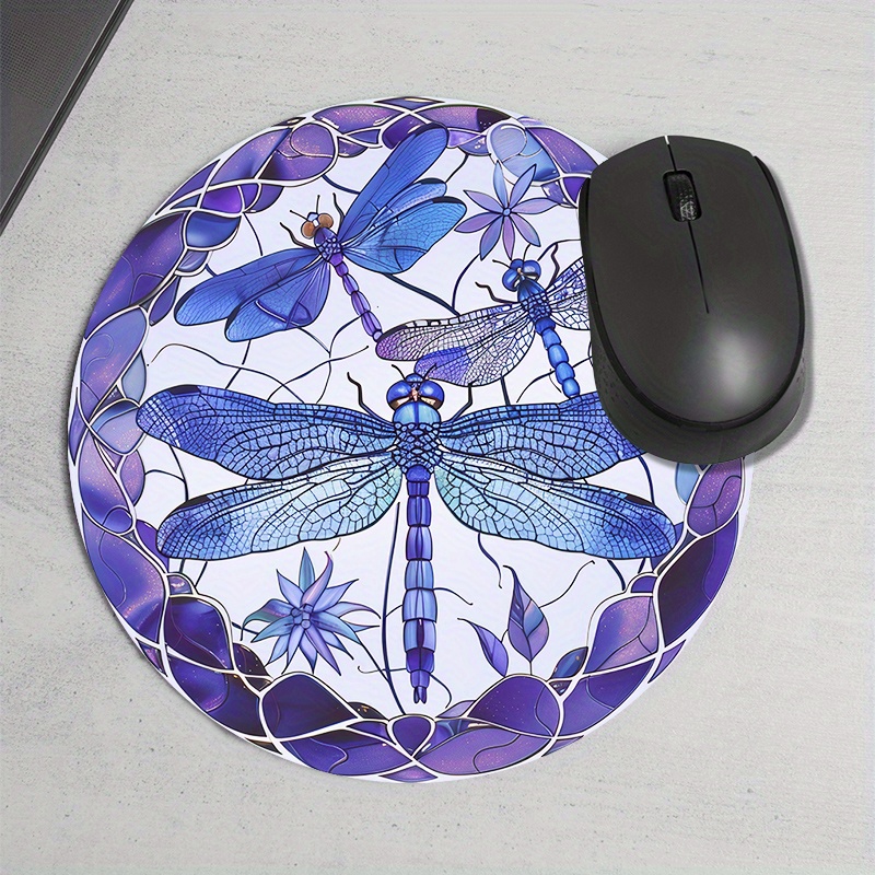 Purple dragonfly patterned rou - Tradescantia Purple 评论和价格