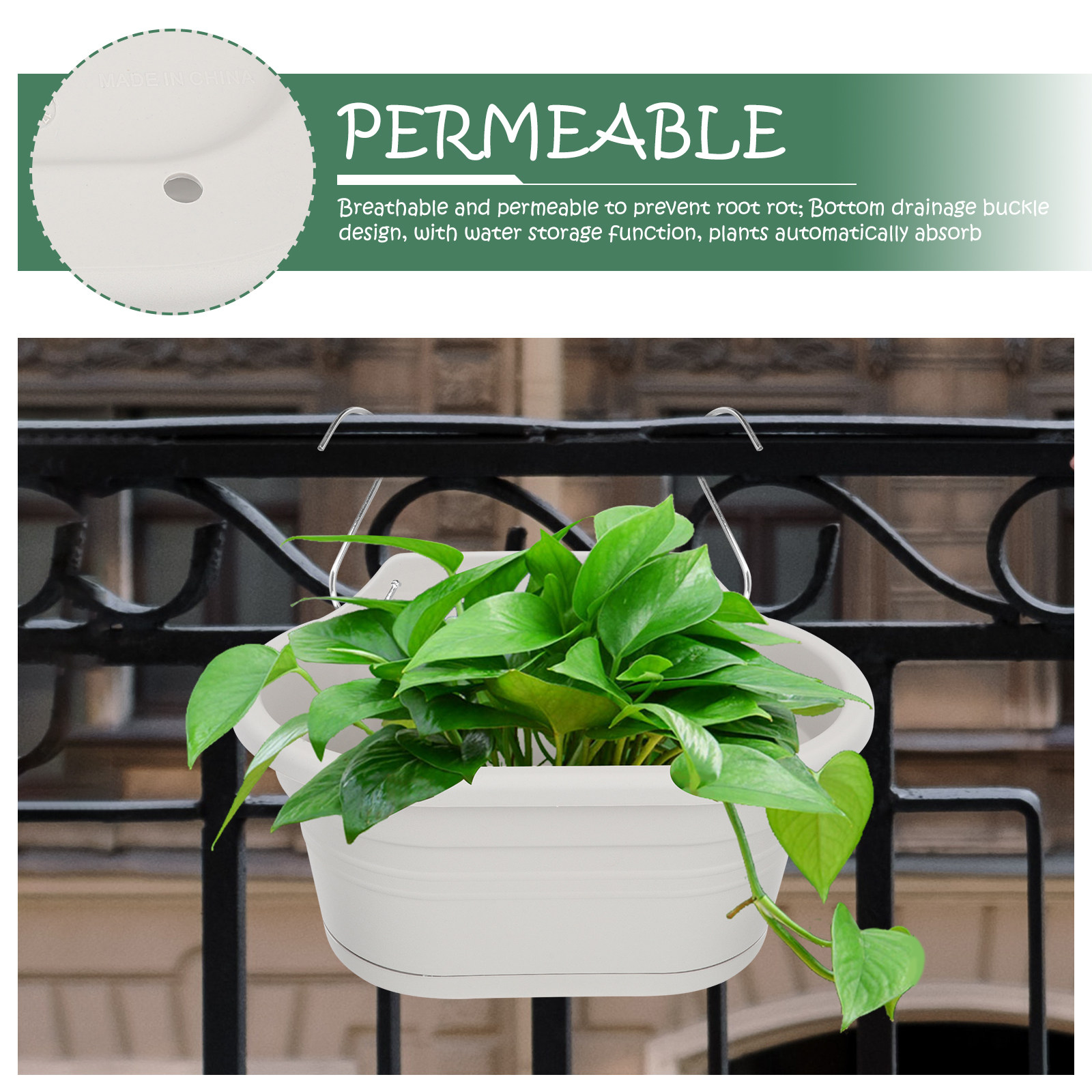 Wall Mounted Hanging Flower Po - Spider Plant Hanging 评论和价格